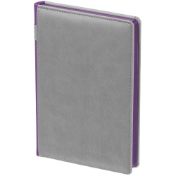 PS2102087868 Контекст. Ежедневник Spain, недатированный, серый с фиолетовым