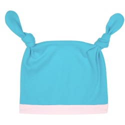 PS2102083100 Molti. Шапочка детская Baby Prime, бирюзовая с розовым