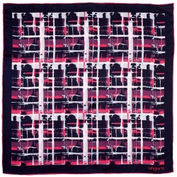 PS2102085923 Ungaro. Платок Tweed Silk, темно-синий