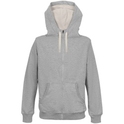 PS2102083120 Molti. Толстовка на молнии Kulonga Sherpa, серый меланж