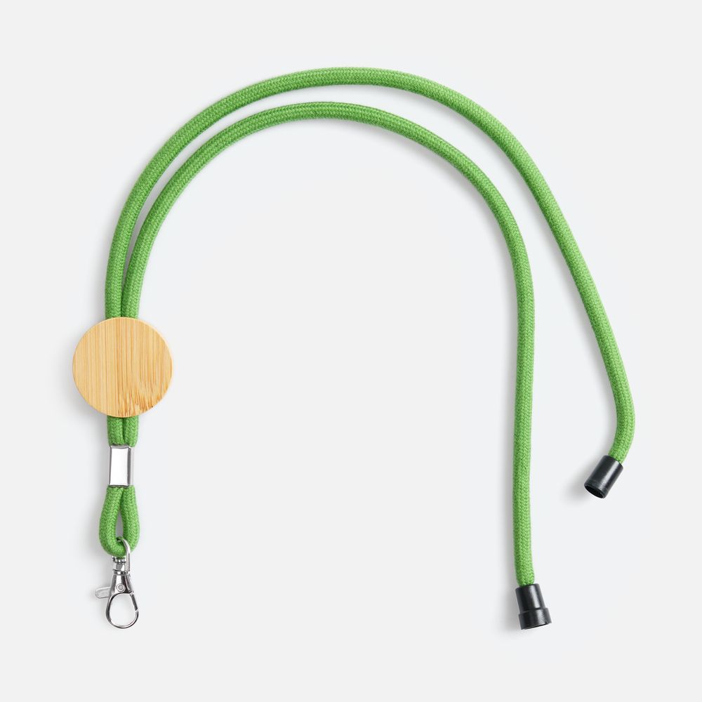 PS1710252993 Шнурок для бейджа Tube Wood, зеленый