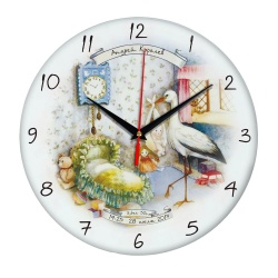 PS1701027359 сделано в России. Часы настенные стеклянные Time Wheel