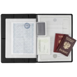 PS2203154847 сделано в России. Папка для хранения документов Devon Maxi, черная