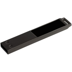 PS2203156259 Indivo. Флешка markBright Black с синей подсветкой, 32 Гб