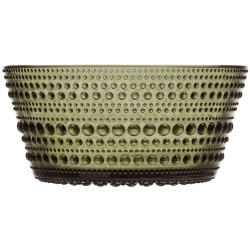 PS2013052 Iittala. Миска сервировочная Kastehelmi, оливковая