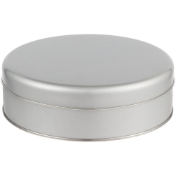 PS2102089755 Коробка круглая Flapjack, большая, серебристая
