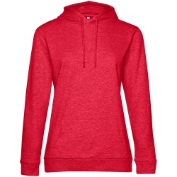 PS2102084569 BNC. Толстовка с капюшоном женская Hoodie, красный меланж
