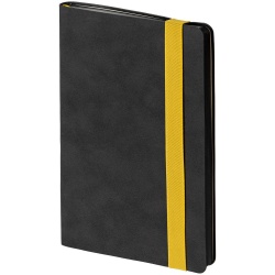 PS2203156304 Контекст. Ежедневник Velours, недатированный, черный с желтым