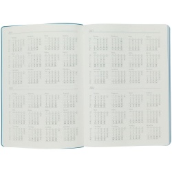 PS2012136 Адъютант. Ежедневник Flexpen, недатированный, серебристо-бирюзовый
