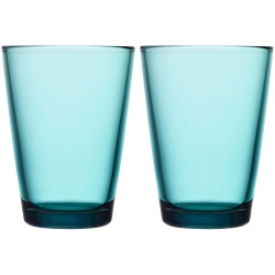 PS2013153 Iittala. Набор больших стаканов Kartio, бирюзовый
