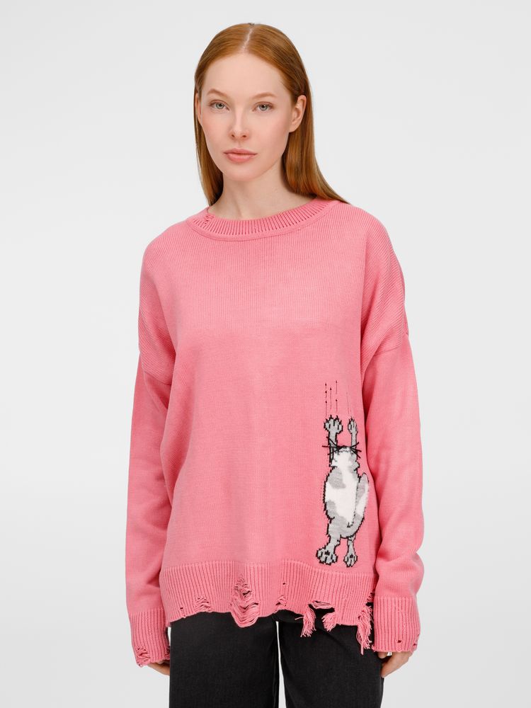 PS1710255283 teplo. Джемпер Sharpick, розовый (фламинго)