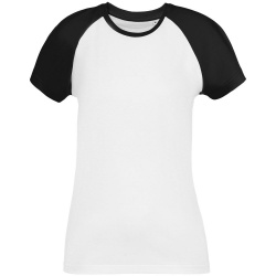 PS2008840 T-Bolka. Футболка женская T-bolka Bicolor Lady, белая с черным
