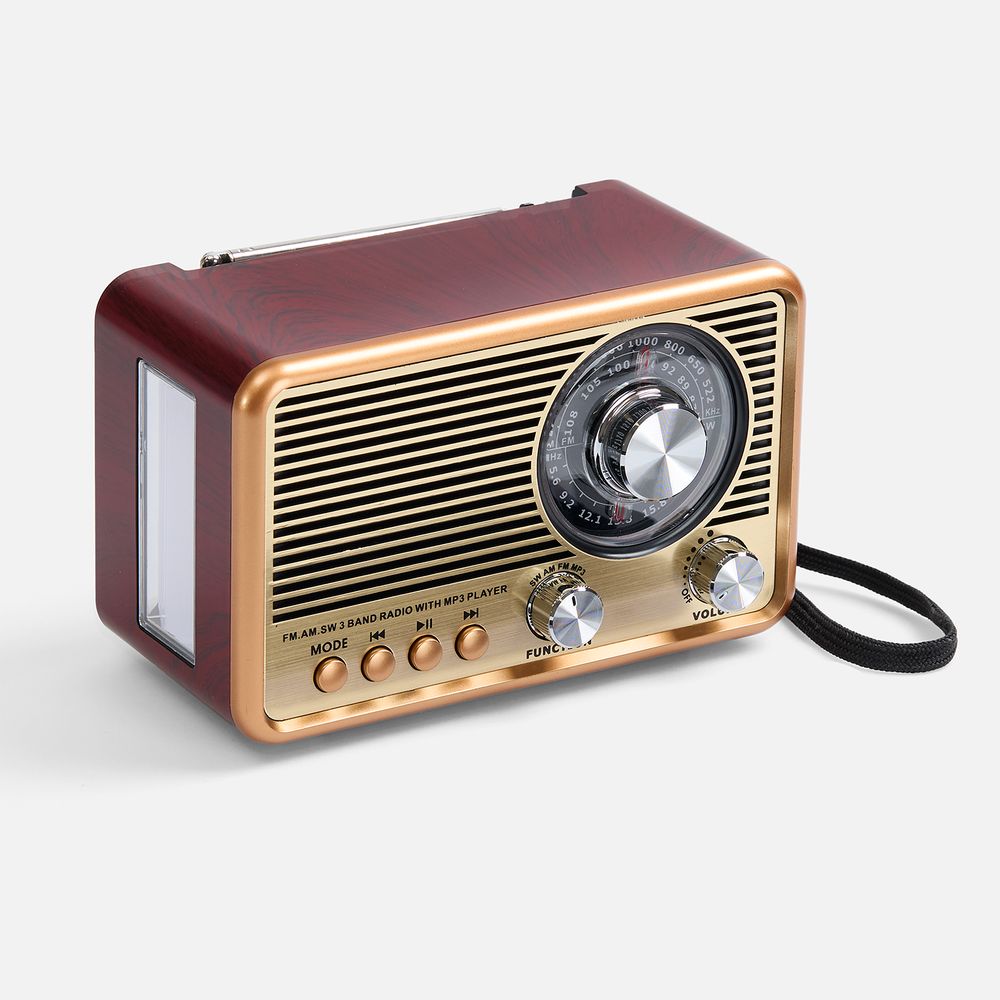 PS1710254174 Molti. Bluetooth-колонка с радио Listenberg, коричневая