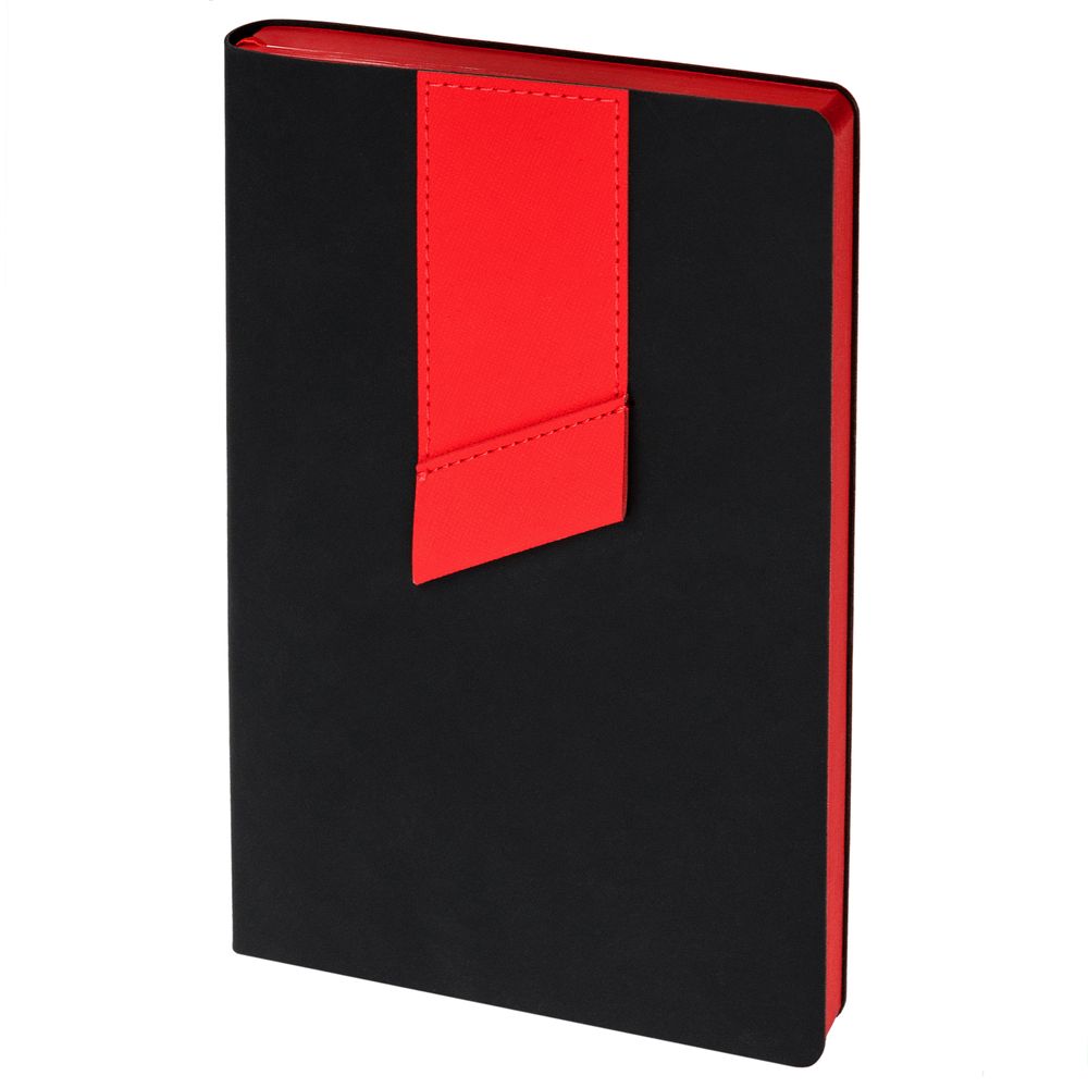 PS1710254765 Адъютант. Ежедневник Bookmark, недатированный, черный с красным