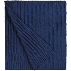 PS2102089436 teplo. Плед Remit, темно-синий (сапфир)