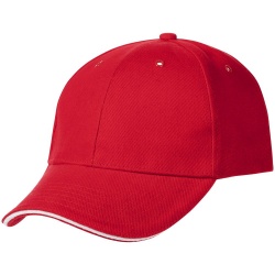 PS2408234212 Molti. Бейсболка Generic, красная с белым кантом