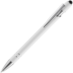 PS2408261491 Open. Ручка шариковая Pointer Soft Touch со стилусом, белая