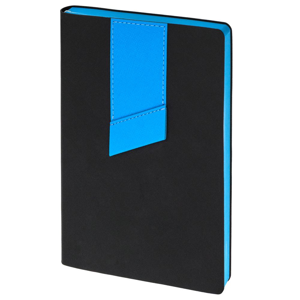 PS1710254767 Адъютант. Ежедневник Bookmark, недатированный, черный с голубым