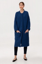 PS2102082954 Sherst. Кардиган женский Warmheart, синий