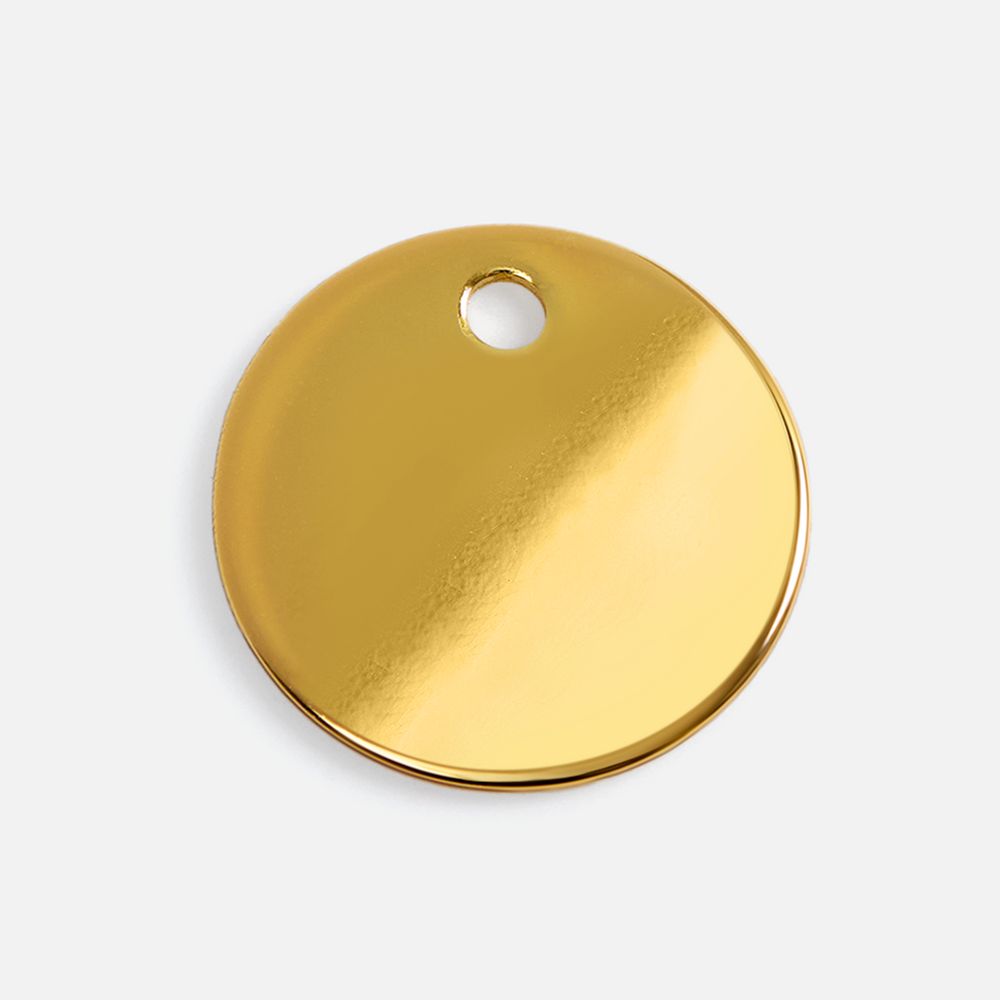 PS1710251112 Шильдик металлический Alfa Sirkel, золотистый глянцевый