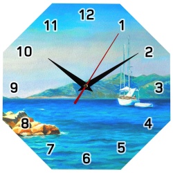 PS2008459 сделано в России. Часы настенные стеклянные Time Diamond