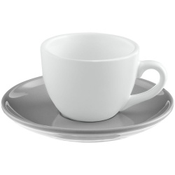 PS2203156241 Molti. Чайная пара Cozy Morning, белая с серым