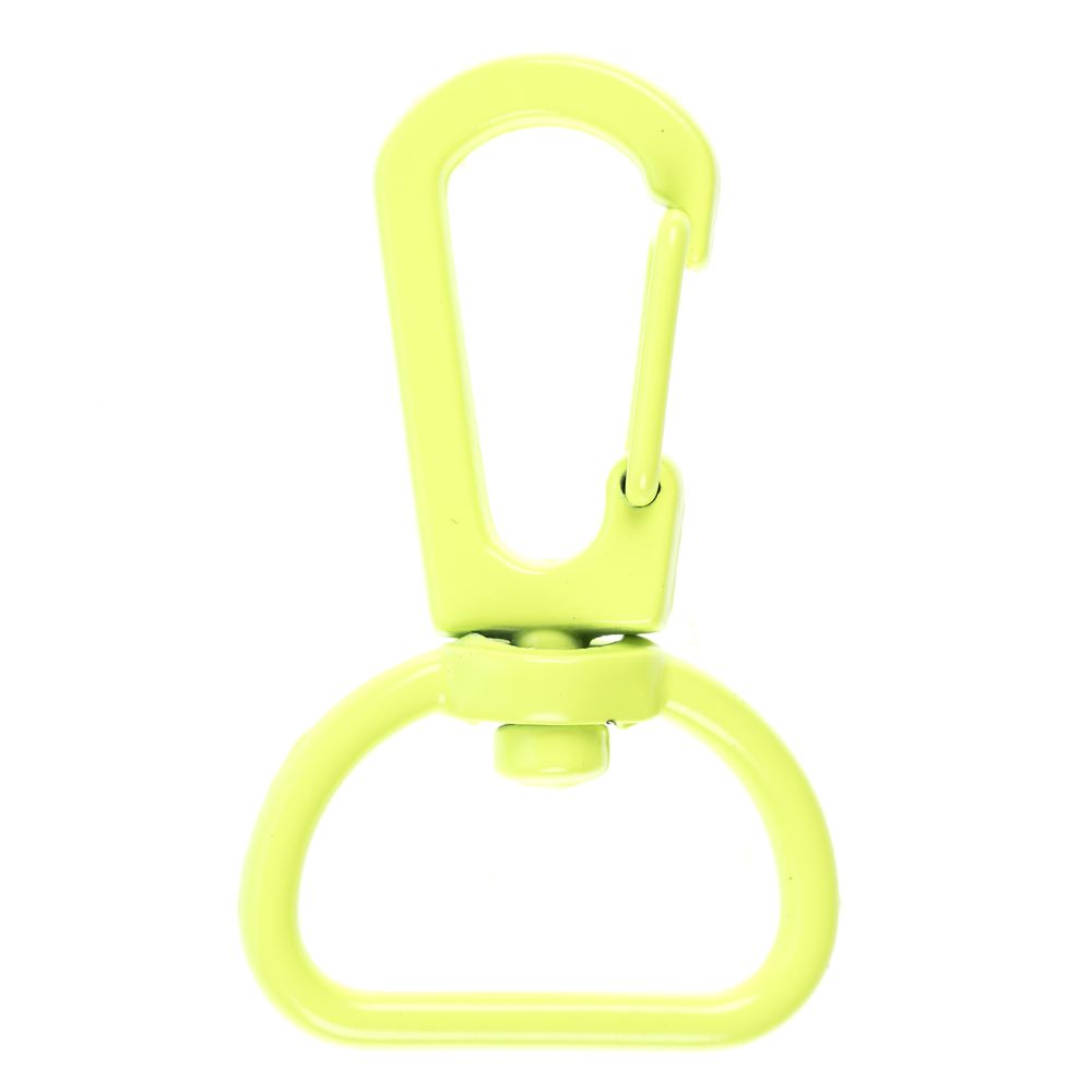 PS240826672 Застежка-карабин Snap Hook, M, желтый неон