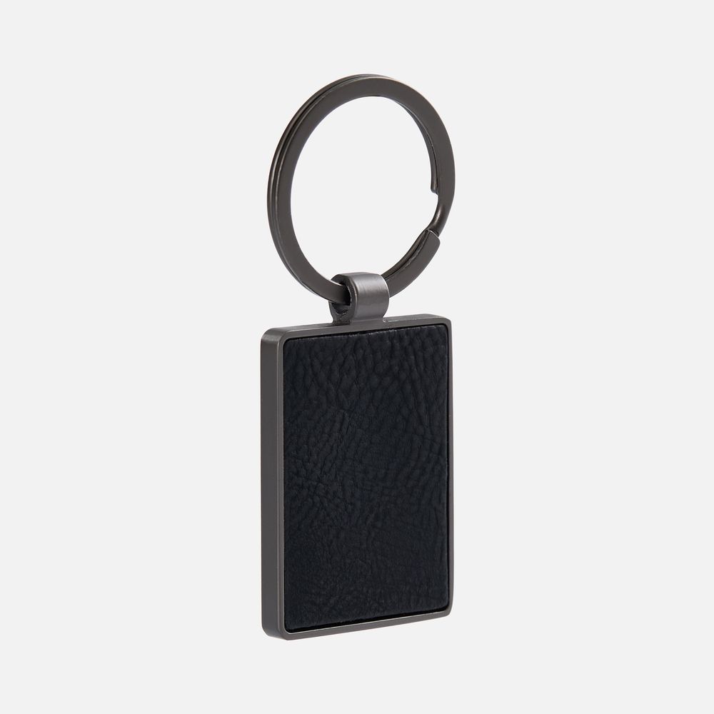 PS1710255356 Брелок Gun Metal Leather Rectangle, графитовый