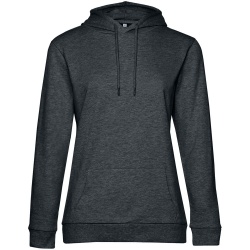 PS2102084590 BNC. Толстовка с капюшоном женская Hoodie, серый меланж (антрацит)