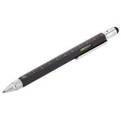 PS1830701173 Troika. Ручка шариковая Construction, мультиинструмент, черная