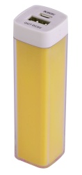 PS17010211 Bнешний аккумулятор Bar, 2200 mAh, ver.2, желтый