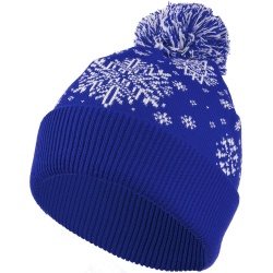 PS2011225 teplo. Шапка Snow Fairy, синяя (василек)
