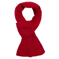 PS1701027470 teplo. Шарф Stripes, красный (алый)