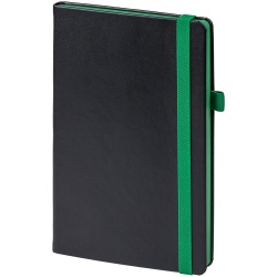 PS2203153165 Контекст. Ежедневник Ton недатированный, черный с зеленым