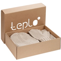 PS2102090676 teplo. Набор Nordkyn Full Set с шарфом, бежевый