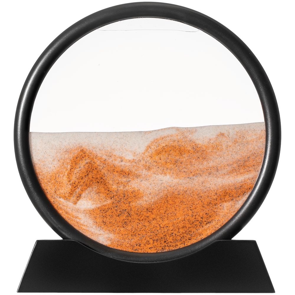 PS1710251583 Molti. Песочная картина-антистресс Pleasantville, черная с оранжевым