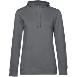 PS2102084597 BNC. Толстовка с капюшоном женская Hoodie, серая (стальная)