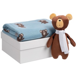 PS2203158060 Набор детский с мишками Beastie Toys, небесно-голубой