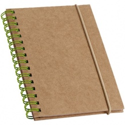 PS2011042 Блокнот Mainspring, с зеленой пружиной