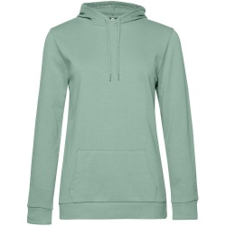 PS2102084512 BNC. Толстовка с капюшоном женская Hoodie, серо-зеленая