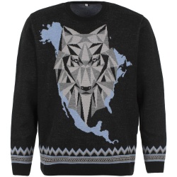 PS2102088454 teplo. Джемпер Totem Wolf, черный
