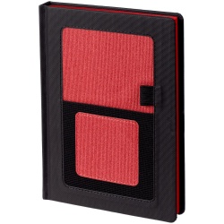 PS2203156553 Контекст. Ежедневник Mobile, недатированный, черный с красным