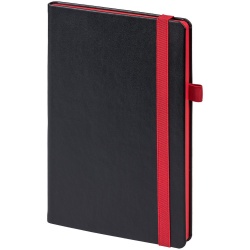 PS2203153163 Контекст. Ежедневник Ton недатированный, черный с красным