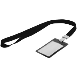 PS2203158583 Карман для бейджа с лентой Staff, черный