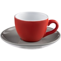 PS2203156234 Molti. Чайная пара Cozy Morning, красная с серым