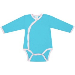PS2102083087 Molti. Боди детское Baby Prime, бирюзовое с розовым