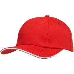 PS2006528 Bizbolka. Бейсболка Bizbolka Canopy, красная с белым кантом