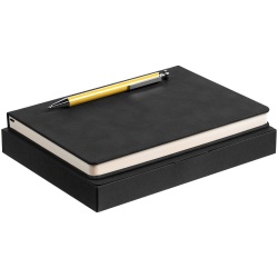 PS2203156344 Набор Magnet с ежедневником, черный с желтым