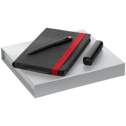 PS2203157462 Набор Velours, черный с красным