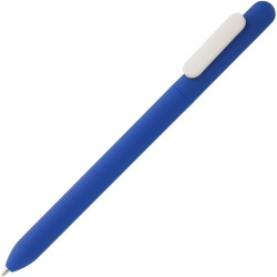 PS2005399 Open. Ручка шариковая Slider Soft Touch, синяя с белым
